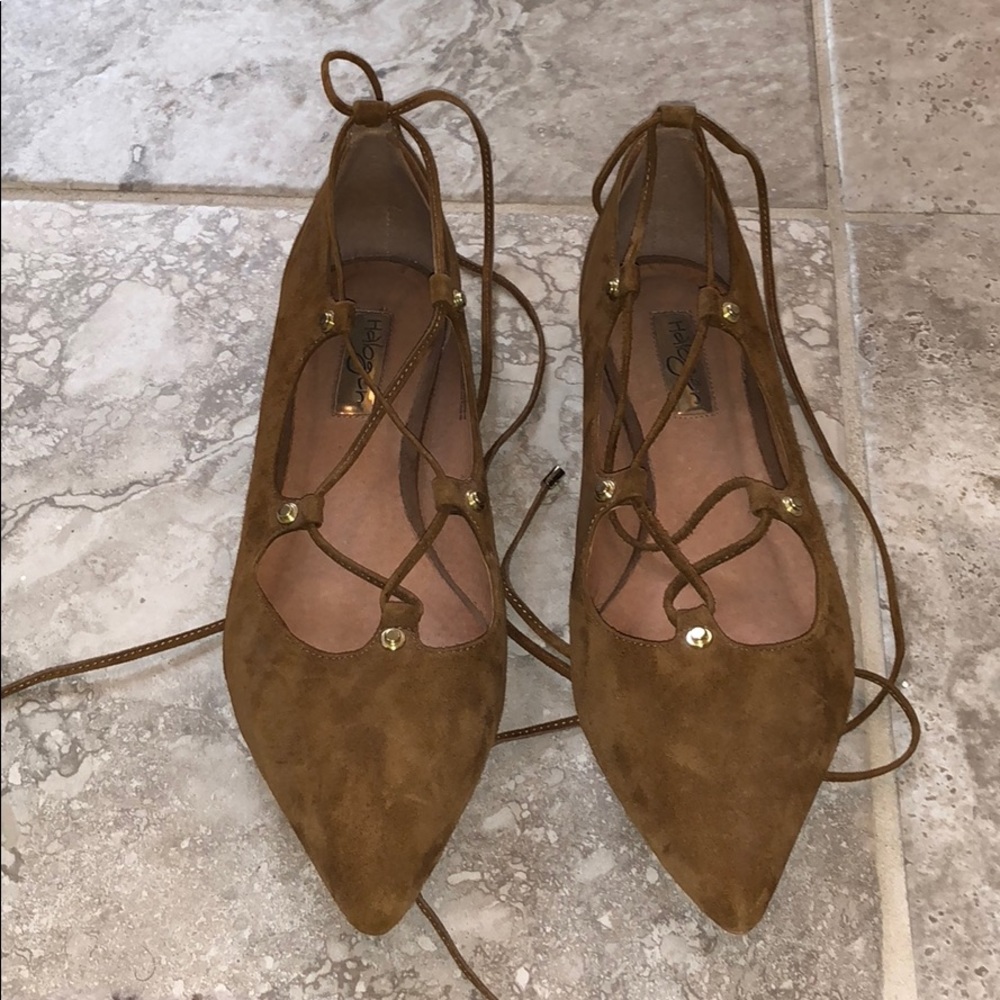 Halogen suede lace up shoes